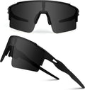Cycling Sunglasses for Men Women with 3 Interchangeable Lenses, Polarized Sports Sunglasses, Baseball Sunglasses