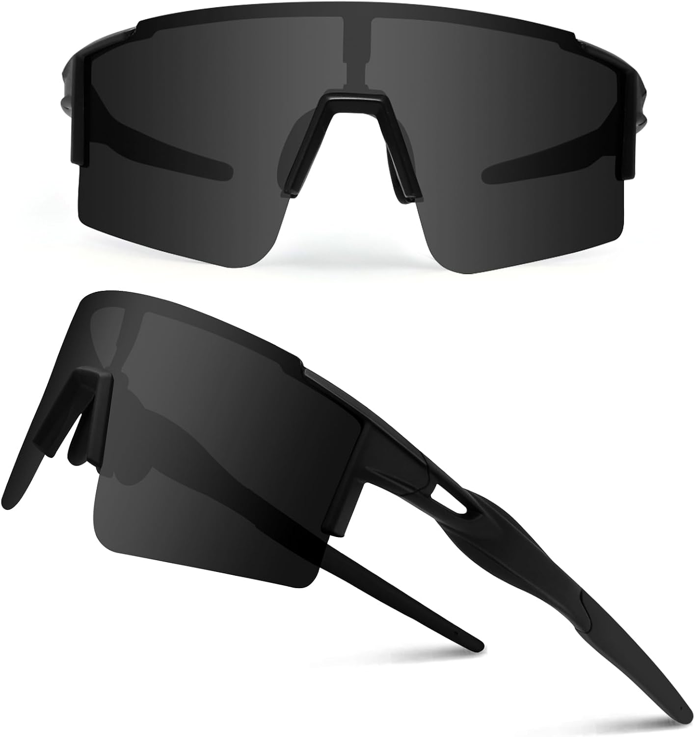 Cycling Sunglasses for Men Women with 3 Interchangeable Lenses, Polarized Sports Sunglasses, Baseball Sunglasses