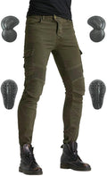 Men's Motorcycle Riding Pants Denim Jeans  Pads Equipment with Knee and Hip Armor Pads