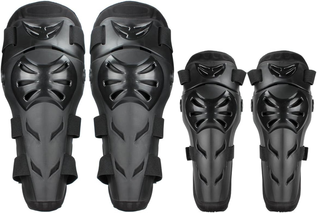 Knee Pads Motorcycle - 4P Adult Knee/motorcycle elbow pads/Adjustable Knee Cap Pads Protector Elbow Armor for Motorcycle Cycling Racing