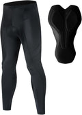 Cycling Pants for Men 4D Padded Cycling Tights UPF 50+ Bike Pants for Men Cycling Long Leggings Riding Mountain Road Bicycle