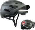 Bike Helmet, Mountain Bike Helmets for Men and Women, Front and Back LED Lights Safe Certified  Road Bicycle Helmet with Adjustable Brim