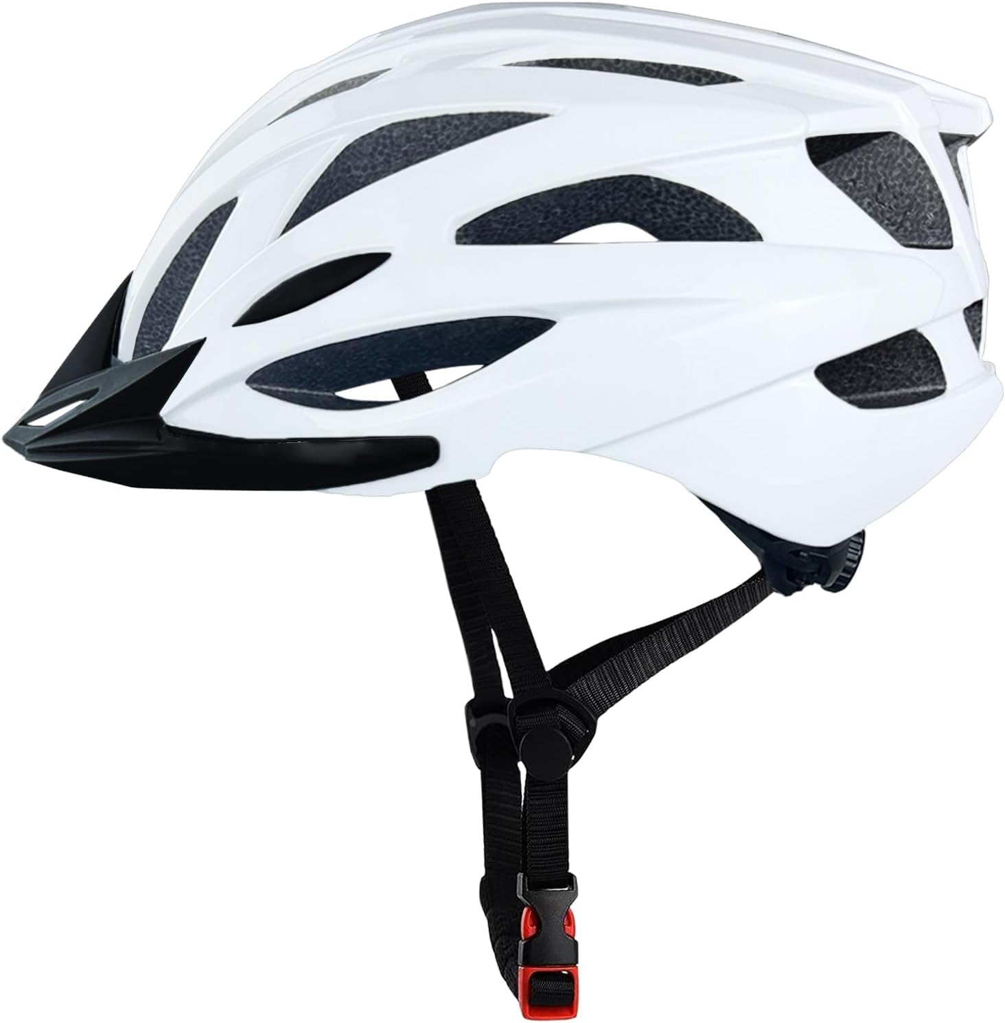 Bike Helmets for Adults, Mountain Bike Helmets for Men with Visor, Adjustable Fit Bicycle Helmet for Women, Road Recreational Cycling Helmet