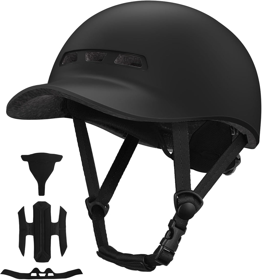Bike Helmet,  Baseball Cap Adult Bike Helmets for Men Women Bicycle Helmet Lightweight Adjustable Cycling Helmet for Urban Commuter Road Biking