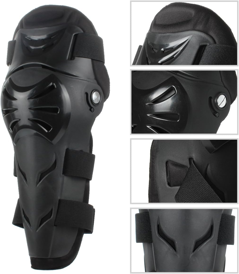 Knee Pads Motorcycle - 4P Adult Knee/motorcycle elbow pads/Adjustable Knee Cap Pads Protector Elbow Armor for Motorcycle Cycling Racing